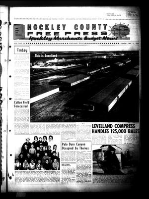 Hockley County Free Press (Levelland, Tex.), Vol. 1, No. 56, Ed. 1 Sunday, December 13, 1964