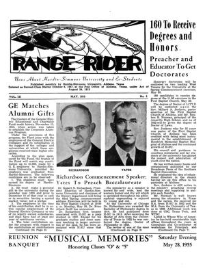 Range Rider, Volume 9, Number 5, May, 1955