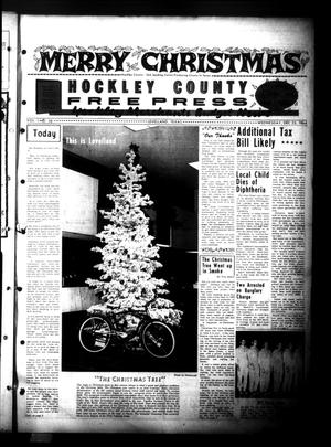 Hockley County Free Press (Levelland, Tex.), Vol. 1, No. 59, Ed. 1 Wednesday, December 23, 1964