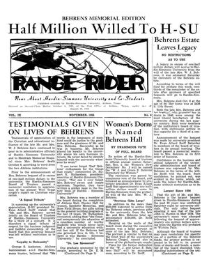 Range Rider, Volume 9, Number 8, November, 1955