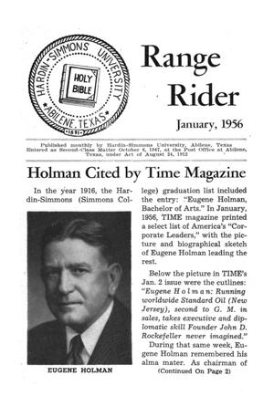 Range Rider, January, 1956