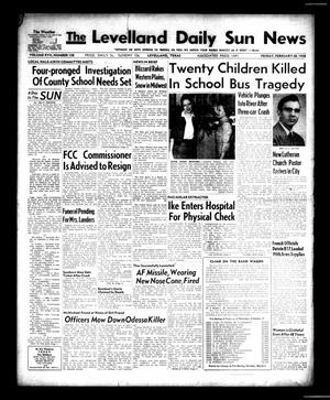 The Levelland Daily Sun News (Levelland, Tex.), Vol. 17, No. 128, Ed. 1 Friday, February 28, 1958