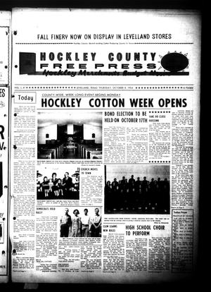 Hockley County Free Press (Levelland, Tex.), Vol. 1, No. 41, Ed. 1 Thursday, October 8, 1964