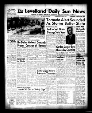 Primary view of object titled 'The Levelland Daily Sun News (Levelland, Tex.), Vol. 17, No. 126, Ed. 1 Wednesday, February 26, 1958'.
