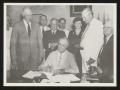 Thumbnail image of item number 1 in: '[Franklin D. Roosevelt Signing the Social Security Act]'.