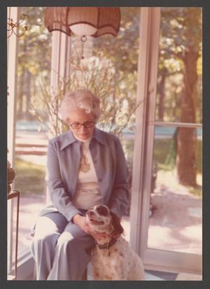[Charlyne Creger with a Dog]