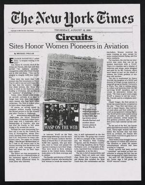 [Clipping: Sites Honor Women Pioneers in Aviation]