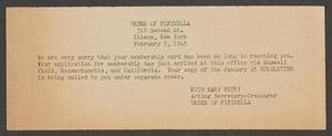[Letter from Ruth Mary Petry, February 5, 1945]