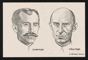 [Orville and Wilbur Wright Postcard]