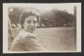 Photograph: [Miss Stobo Seated in Park]