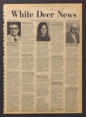 Primary view of object titled 'White Deer News (White Deer, Tex.), Vol. 15, No. 5, Ed. 1 Thursday, March 28, 1974'.