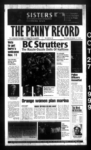 Primary view of object titled 'The Penny Record (Bridge City, Tex.), Vol. 38, No. 22, Ed. 1 Wednesday, October 27, 1999'.