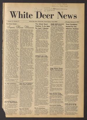 Primary view of object titled 'White Deer News (White Deer, Tex.), Vol. 13, No. 51, Ed. 1 Thursday, February 8, 1973'.
