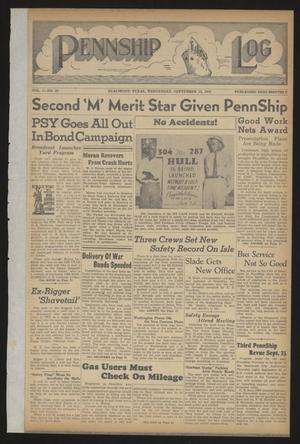 Pennship Log (Beaumont, Tex.), Vol. 1, No. 20, Ed. 1 Wednesday, September 15, 1943