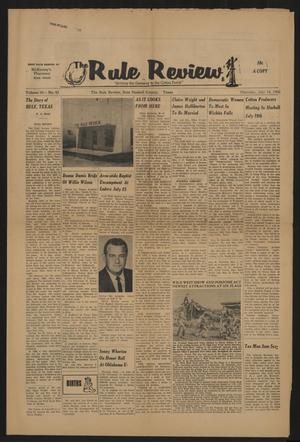 The Rule Review (Rule, Tex.), Vol. 59, No. 42, Ed. 1 Thursday, July 14, 1966