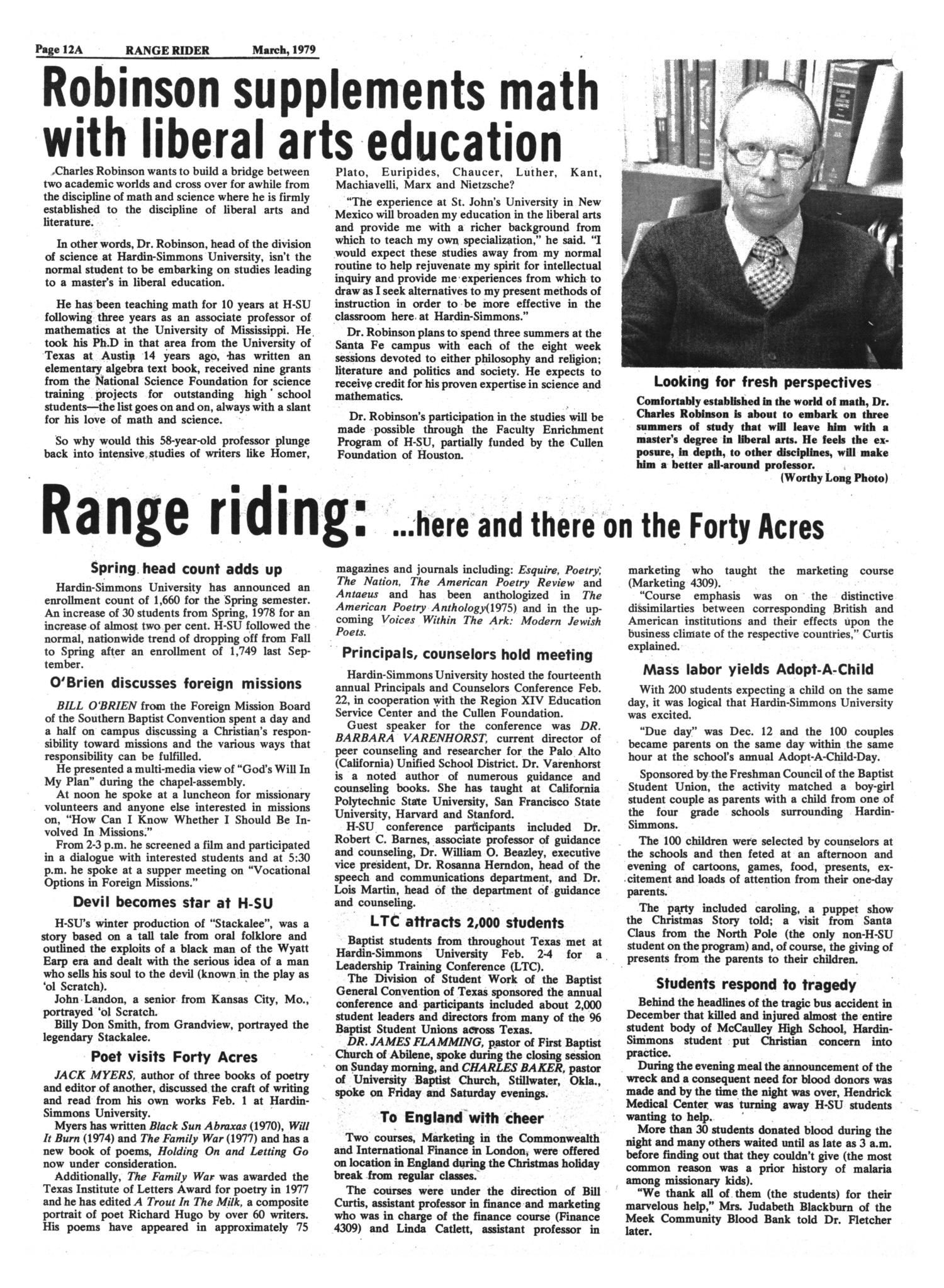 Range Rider, Volume 30, Number 1, March, 1979
                                                
                                                    12a
                                                