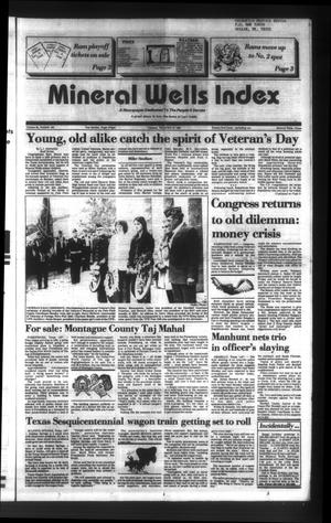 Mineral Wells Index (Mineral Wells, Tex.), Vol. 85, No. 162, Ed. 1 Tuesday, November 12, 1985