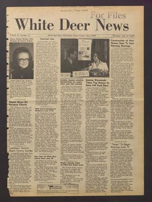 Primary view of object titled 'White Deer News (White Deer, Tex.), Vol. 15, No. 16, Ed. 1 Thursday, June 13, 1974'.