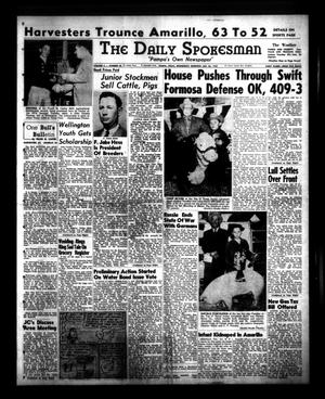 The Daily Spokesman (Pampa, Tex.), Vol. 4, No. 40, Ed. 1 Wednesday, January 26, 1955