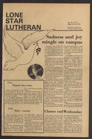 Lone Star Lutheran (Seguin, Tex.), Vol. 53, No. 17, Ed. 1 Friday, January 26, 1973