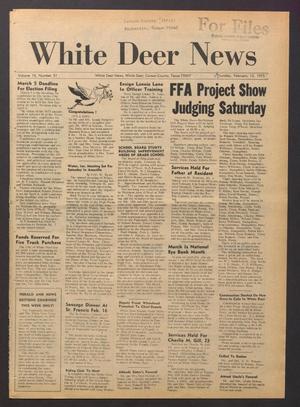 White Deer News (White Deer, Tex.), Vol. 15, No. 51, Ed. 1 Thursday, February 13, 1975