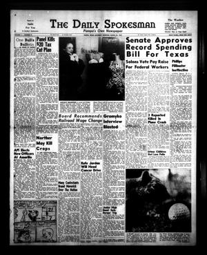 Primary view of object titled 'The Daily Spokesman (Pampa, Tex.), Vol. 4, No. 91, Ed. 1 Saturday, March 26, 1955'.