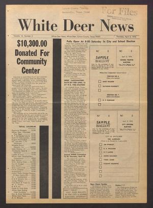Primary view of object titled 'White Deer News (White Deer, Tex.), Vol. 16, No. 6, Ed. 1 Thursday, April 3, 1975'.