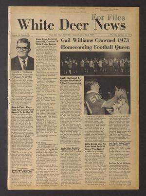 Primary view of object titled 'White Deer News (White Deer, Tex.), Vol. 14, No. 34, Ed. 1 Thursday, October 11, 1973'.