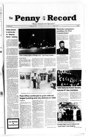 The Penny Record (Bridge City, Tex.), Vol. 31, No. 49, Ed. 1 Tuesday, April 17, 1990