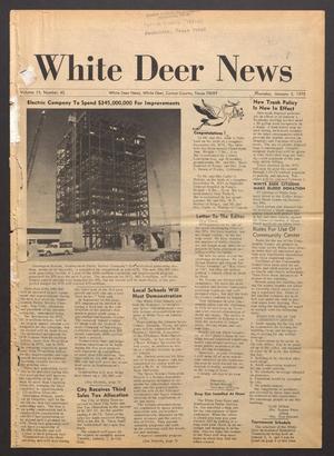 Primary view of object titled 'White Deer News (White Deer, Tex.), Vol. 15, No. 45, Ed. 1 Thursday, January 2, 1975'.