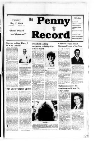 The Penny Record (Bridge City, Tex.), Vol. 30, No. 51, Ed. 1 Tuesday, May 2, 1989