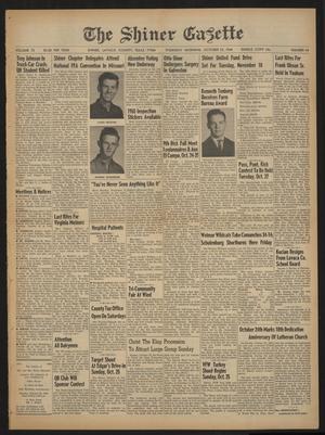 The Shiner Gazette (Shiner, Tex.), Vol. 72, No. 43, Ed. 1 Thursday, October 22, 1964