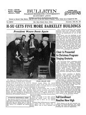 Bulletin: Hardin-Simmons University, Ex-Student Issue, December 1946