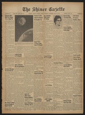 The Shiner Gazette (Shiner, Tex.), Vol. 70, No. 29, Ed. 1 Thursday, July 19, 1962