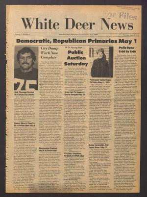 Primary view of object titled 'White Deer News (White Deer, Tex.), Vol. 17, No. 11, Ed. 1 Thursday, April 29, 1976'.