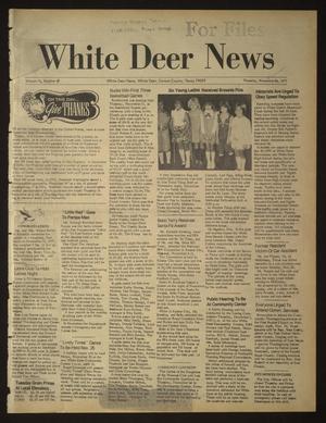 Primary view of object titled 'White Deer News (White Deer, Tex.), Vol. 18, No. 40, Ed. 1 Thursday, November 24, 1977'.