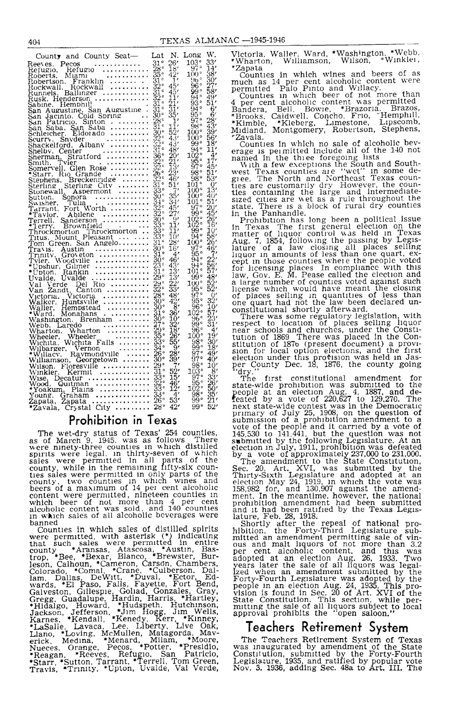 Texas Almanac, 1945-1946
                                                
                                                    404
                                                