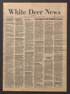 Primary view of object titled 'White Deer News (White Deer, Tex.), Vol. 24, No. 45, Ed. 1 Thursday, February 16, 1984'.