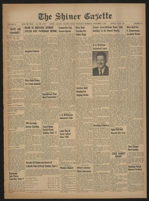 The Shiner Gazette (Shiner, Tex.), Vol. 69, No. 36, Ed. 1 Thursday, September 7, 1961