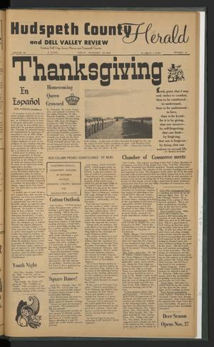 Hudspeth County Herald and Dell Valley Review (Dell City, Tex.), Vol. 10, No. 14, Ed. 1 Friday, November 26, 1965