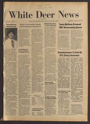 Primary view of object titled 'White Deer News (White Deer, Tex.), Vol. 22, No. 27, Ed. 1 Thursday, September 24, 1981'.
