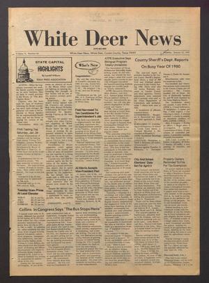White Deer News (White Deer, Tex.), Vol. 21, No. 44, Ed. 1 Thursday, January 22, 1981
