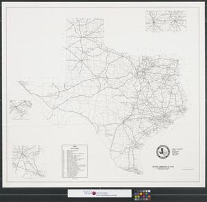 Primary view of object titled 'Texas rail system map'.