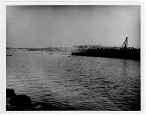 [Damage along the shoreline after the 1947 Texas City Disaster]