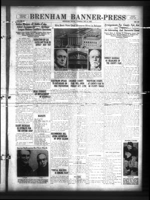Primary view of object titled 'Brenham Banner-Press (Brenham, Tex.), Vol. 52, No. 167, Ed. 1 Tuesday, October 8, 1935'.