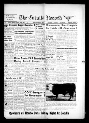 Primary view of The Cotulla Record (Cotulla, Tex.), Vol. 12, No. 35, Ed. 1 Friday, October 31, 1969