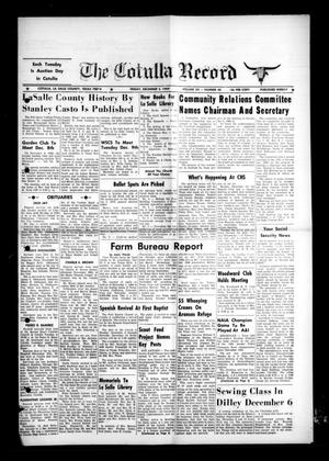 Primary view of object titled 'The Cotulla Record (Cotulla, Tex.), Vol. 12, No. 40, Ed. 1 Friday, December 5, 1969'.