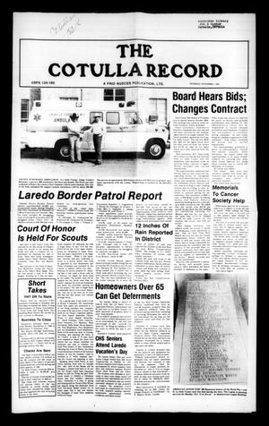 Primary view of object titled 'The Cotulla Record (Cotulla, Tex.), Ed. 1 Thursday, November 7, 1985'.
