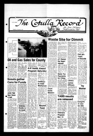 Primary view of object titled 'The Cotulla Record (Cotulla, Tex.), Ed. 1 Thursday, October 20, 1983'.