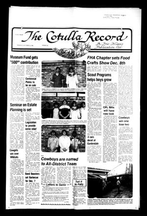 The Cotulla Record (Cotulla, Tex.), Vol. [80], No. 35, Ed. 1 Thursday, December 4, 1980